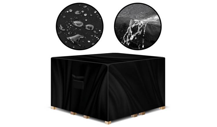 Gracious Gardens Square Garden Furniture Cover Black - 200x200x90cm