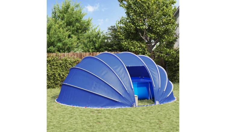 Walplus Polyester Pool Dome - Azure Blue - 538 x 440 x 204 cm