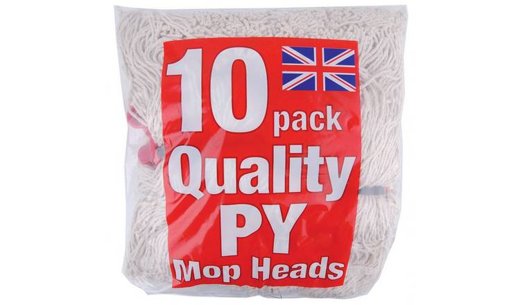 Abbey No. 16 PY Socket Pack of 10 Mop Heads - White
