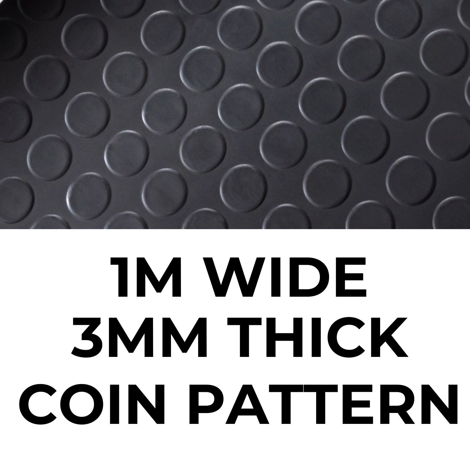 Ark Mat 3mm Thick Coin Rubber Roll - 1m x 3m - Image 2