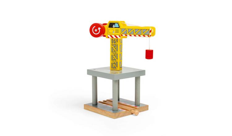 Bigjigs Rail Big Yellow Crane - 3 Years +