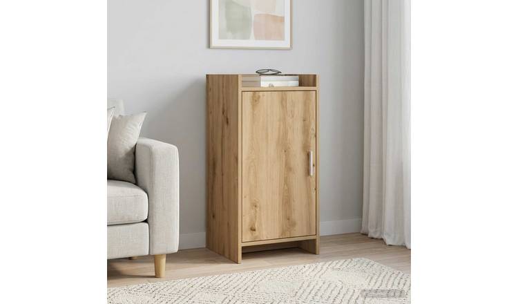 Walplus 1 Door Rectangular Sideboard - Artisan Oak - 40 x 36 x 80 cm