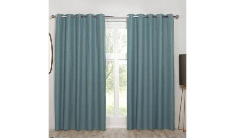 Sundour Cosmos Eyelet Curtains - Denim - 168 x 137cm