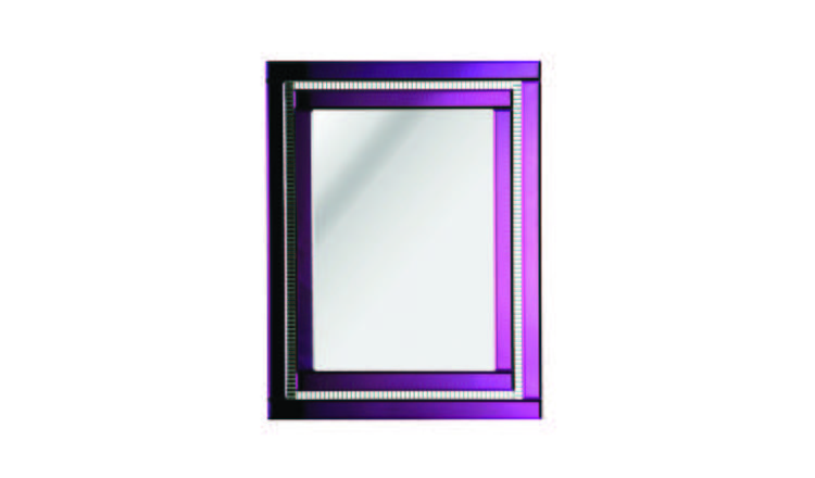 Orsina Carlotta Deco Wall Mirror - Purple