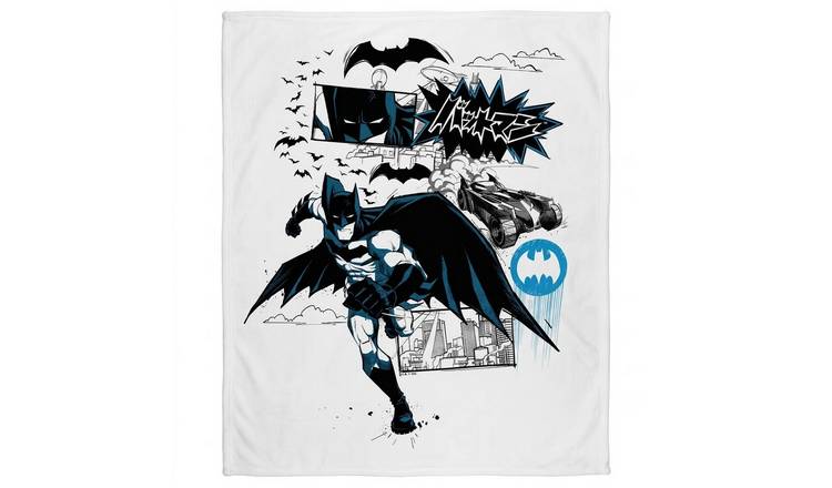 Batman Kanji Running Soft Touch Blanket - 152cm x 127cm