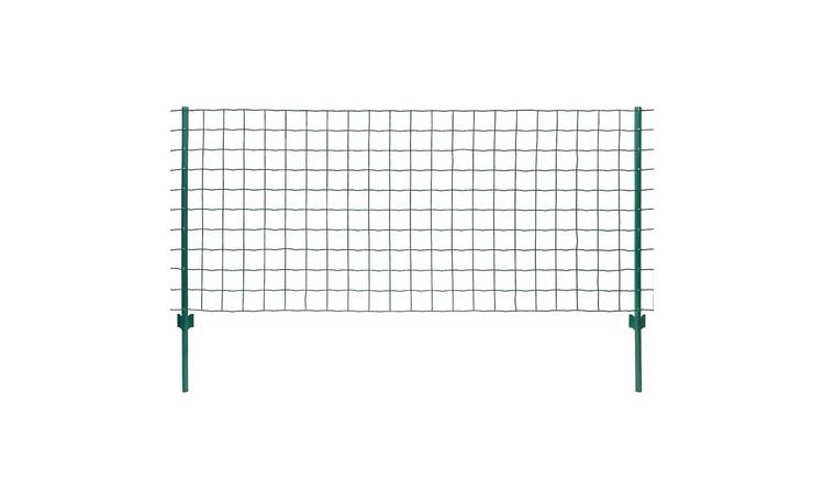 Walplus Pvc-coated Steel Euro Fence - Green - 20 x 1m/100 x 100 mm