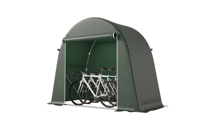 Outsunny Metal Waterproof Portable Garden Storage Tent - Green
