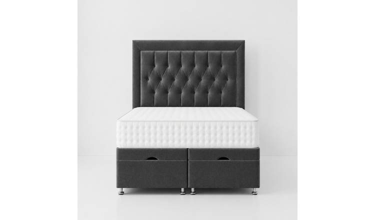 Comfy Deluxe  Cassie 5ft King Size  End Lift Ottoman Bed Set - Grey