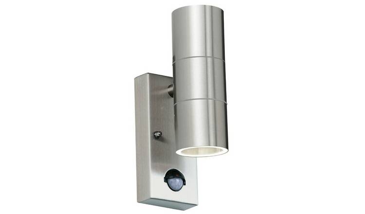 Loops Direct Stainless Steel 2-Light Wall Outdoor Lamp - Stainless Steel
