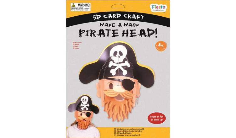 Fiesta Crafts Pirate 3D Mask Card Craft - 6 Years +