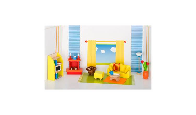 Goki Living Room Furniture for Dollhouse Toy Accessories