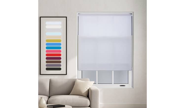 Furnished White Daylight Roller Blind - 95 x 165cm