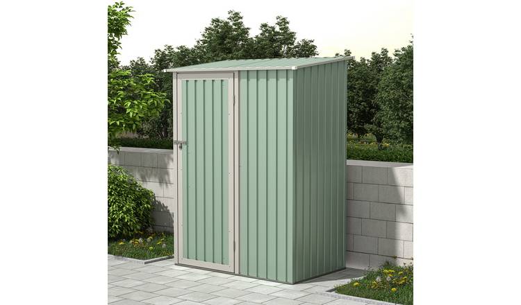 Charles Bentley 4.7ft x 3ft Garden Storage Shed - Green