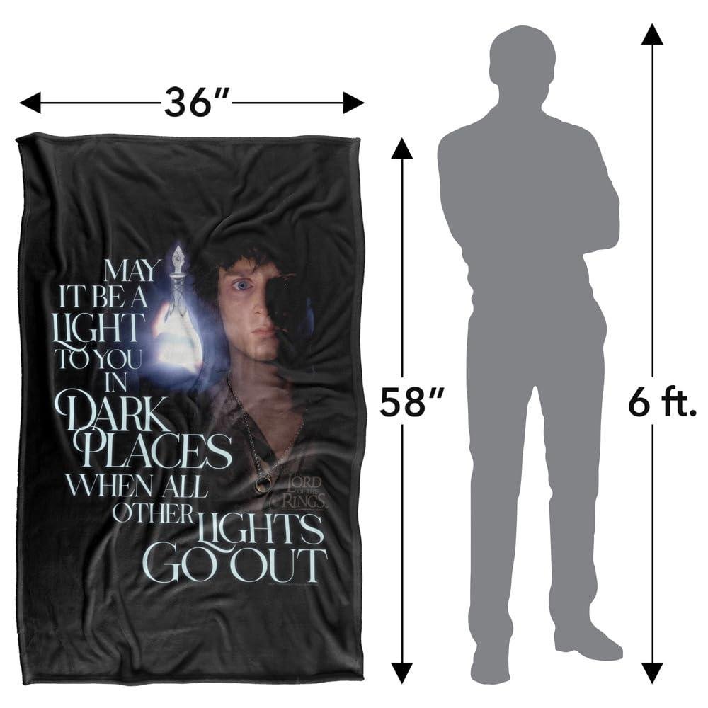 Lord Of The Rings Frodo Light In The Dark Blanket - 147cm x 91cm - Image 4