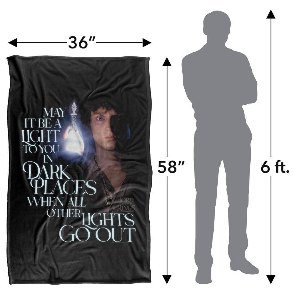 Lord Of The Rings Frodo Light In The Dark Blanket - 147cm x 91cm - Image 4