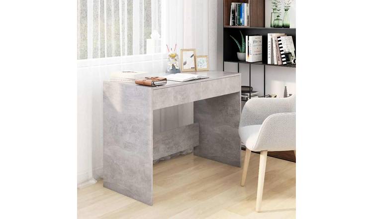 Walplus Storage Engineered Wood Desk - Granite Grey - 101 x 50 x 76.5 cm