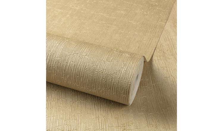 Grandeco Boutique Mica Onyx Bark Textured Embossed Wallpaper - Yellow