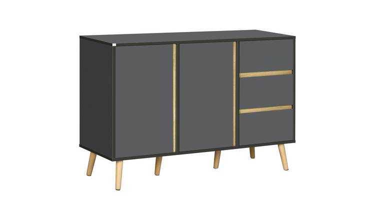 HOMCOM Modern Storage Sideboard - Dark Grey