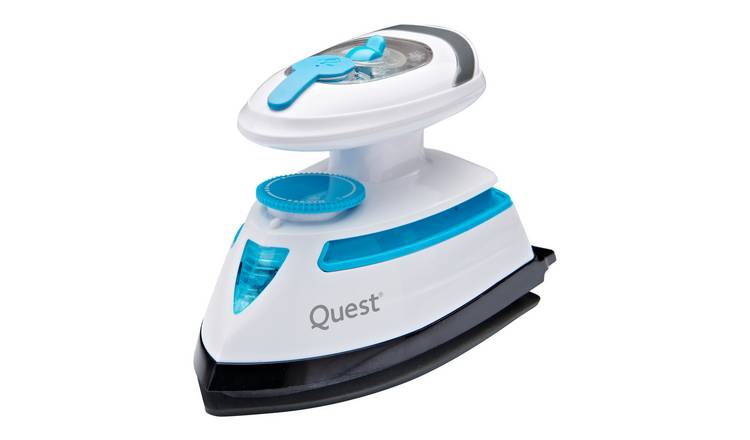 Quest Mini Dual Voltage Travel Iron - White