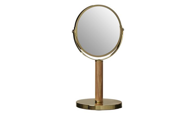Orsina Cassini Finish Dual Sided Table Mirror – Gold