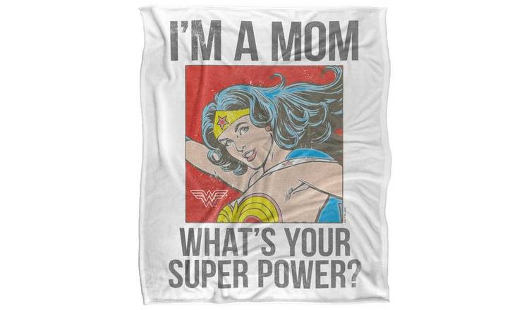 Wonder Woman I'm A Mom Comic Soft Touch Blanket - 152cm x 127cm