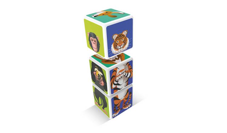 Geomag Magicube Mix & Match Animals 3 Cubes Set Toddler Toy