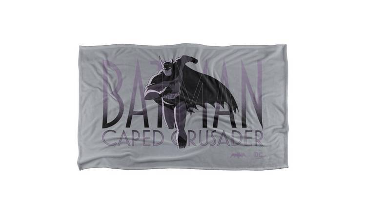 Batman Caped Crusader Running Soft Touch Blanket - 147cm x 91cm