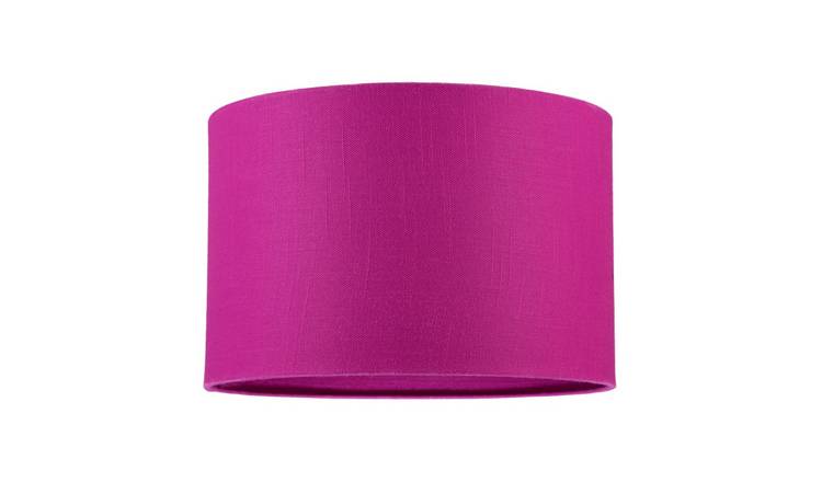 Happy Homewares Berry Raspberry rose Textured Linen Fabric Lampshade - 30cm