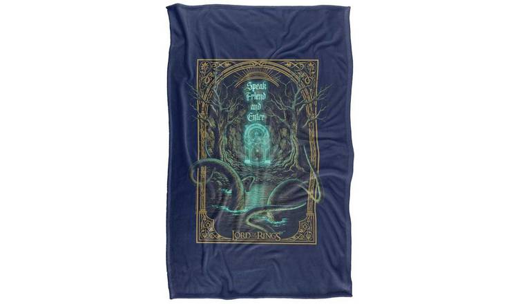 Lord Of The Rings Epic Journey Speak Friend Soft Touch Blanket - 147cm x 91cm