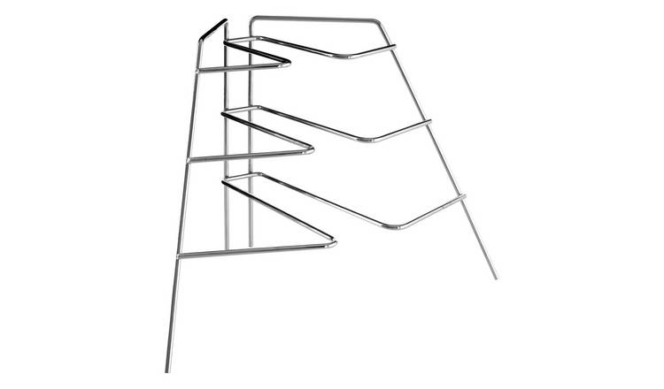 Orsina Wallis Corner Plate Rack - Chrome