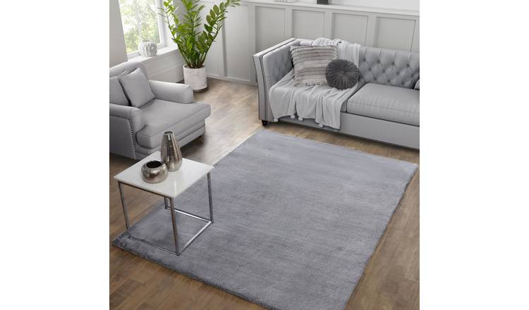 DS Living Dovilla Plush Rug - Silver - 170x120cm