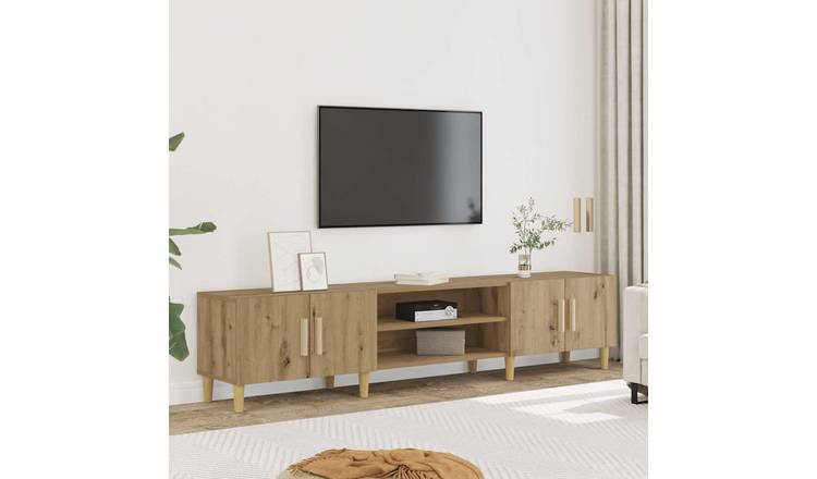 Walplus Solid Oak TV Cabinet - Oak - 180 x 31.5 x 40 cm