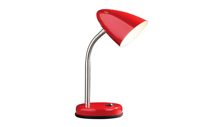Orsina Flexi Gloss Metal Desk Lamp – Red