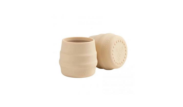 Bibado Pack of 2 Sippit Silicone Open Training Cups 6+ Months - Fawn
