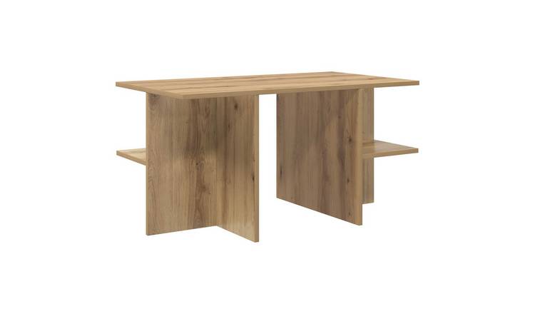 Walplus Engineered Wood Coffee Table - Oak - 87 x 50 x 45 cm
