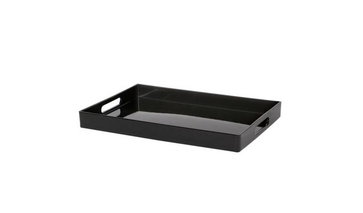 Argon Tableware Rectangle Serving Tray - Black