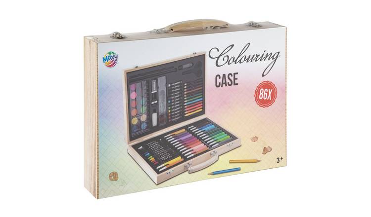 Totum Wooden Colouring Case Craft Activity Set - 86 Piece
