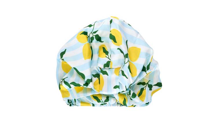 SMUG Satin Sleep Turban - Lemon Stripe Print