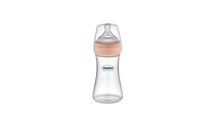 Mooma 250ml Kindy Fast Flow Feeding Bottle - Old Rose