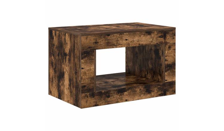 Walplus Side Table - Smoked Oak - 80.5 x 50 x 50 cm
