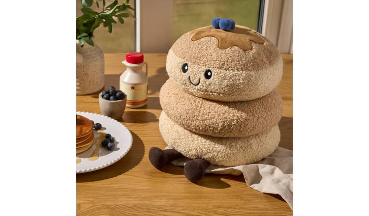 OHS Maple The Pancake Stack Shaped Scatter Cushion - Brown - 25cm