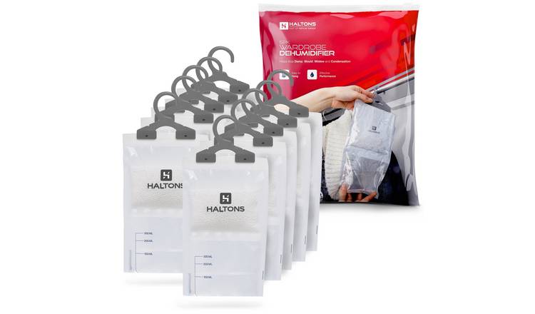 Haltons White 210g Hanging Dehumidifier Moisture Absorbers - Pack of 10