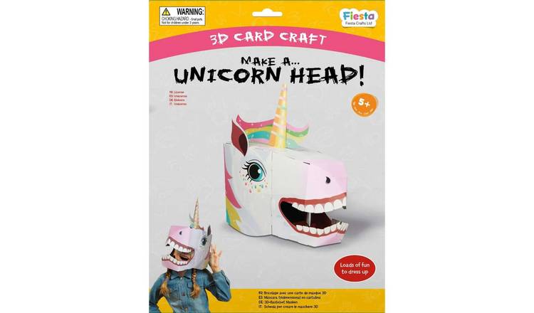 Fiesta Crafts Unicorn 3D Card Craft - 5 Years +
