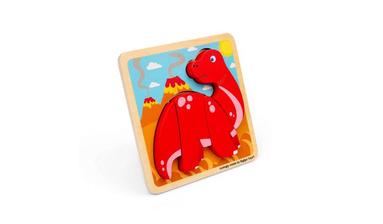Bigjigs Toys Chunky Lift Out Diplodocus - 10 Months +