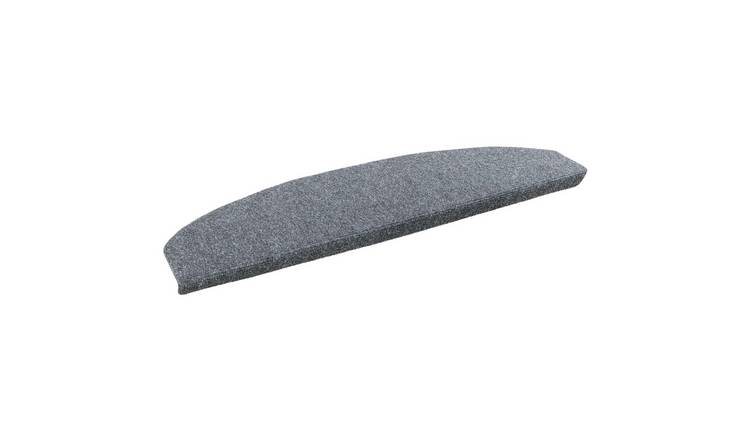 Walplus Pack of 15 500 G/m2 Pile Stair Mats - Light Grey - 80 x 24.5 cm