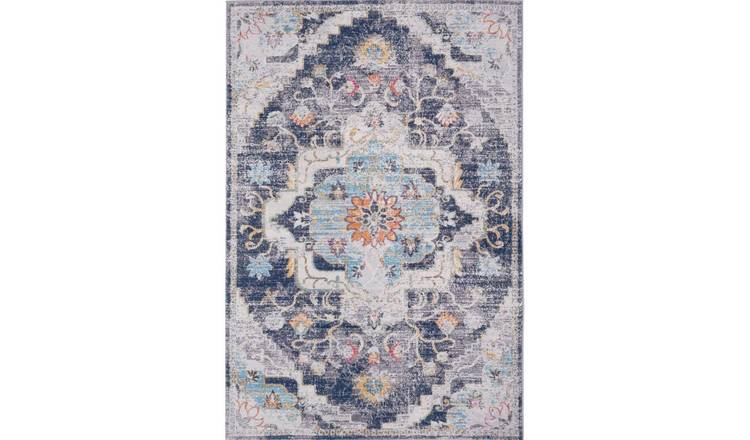 The Rugs Multicoloured Marrakech Distressed Rug - 80 x 150cm