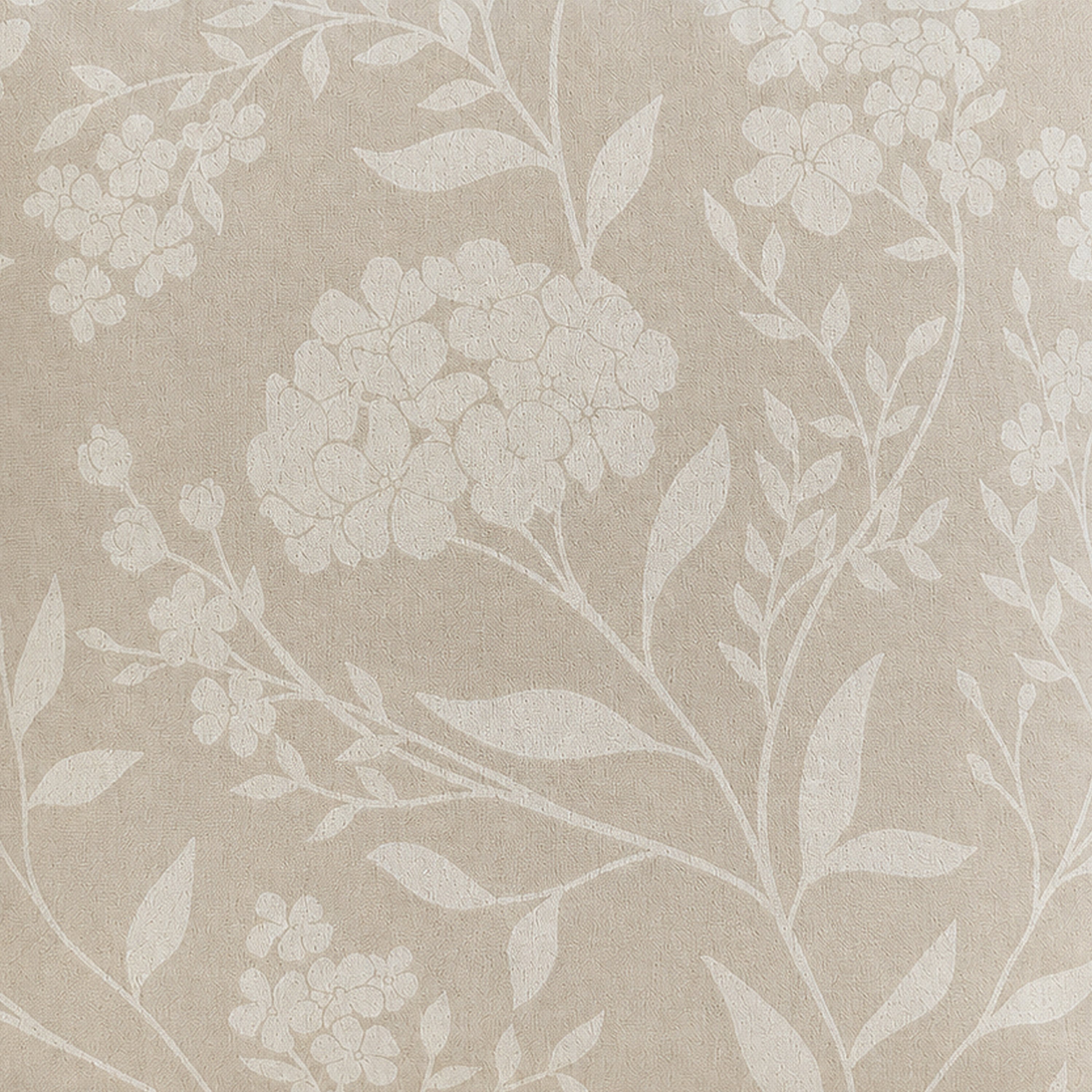 Enhanced Living Cuba Floral Blackout Eyelet Curtains - 117 x 183cm - Cream - Image 5