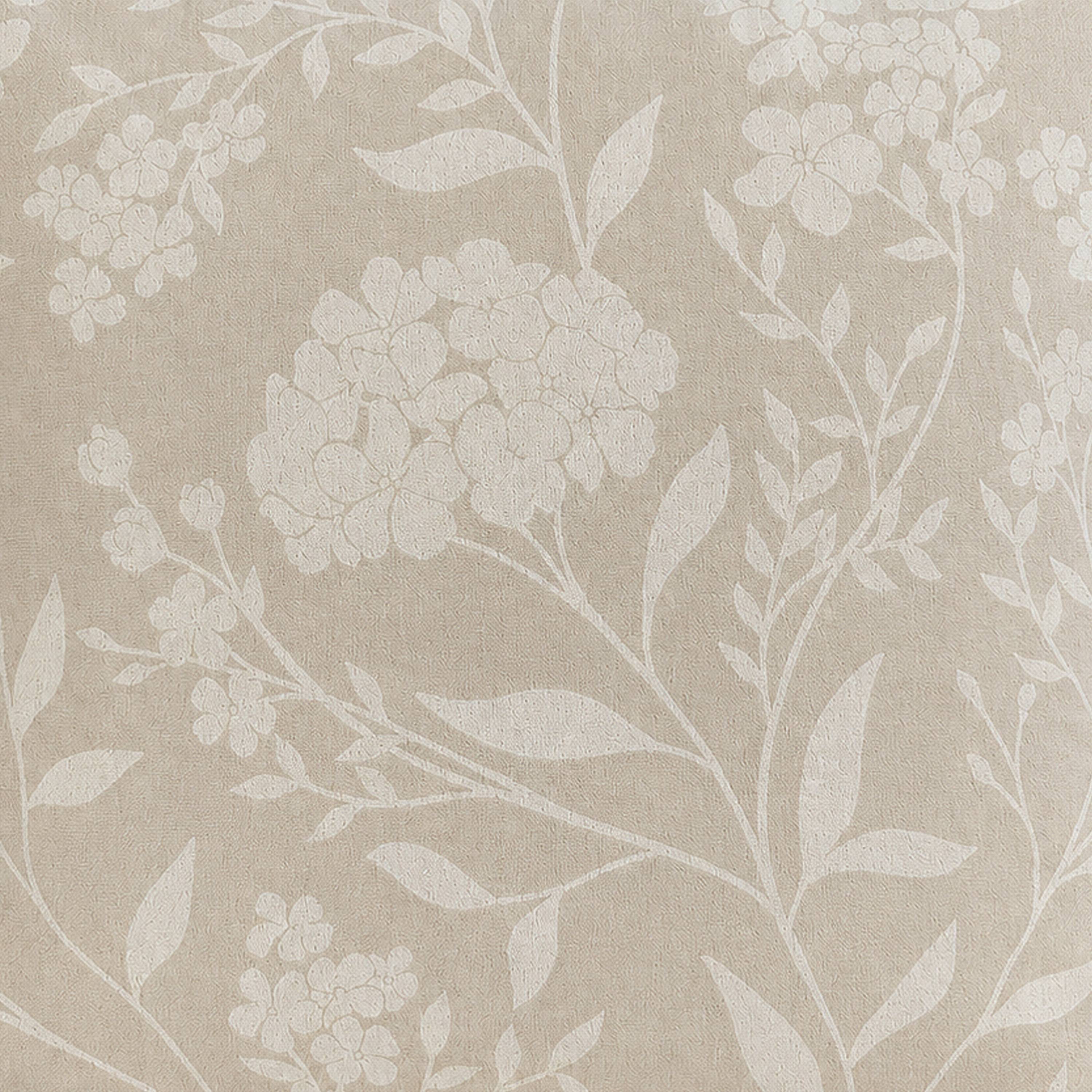 Enhanced Living Cuba Floral Blackout Eyelet Curtains - 117 x 183cm - Cream - Image 5
