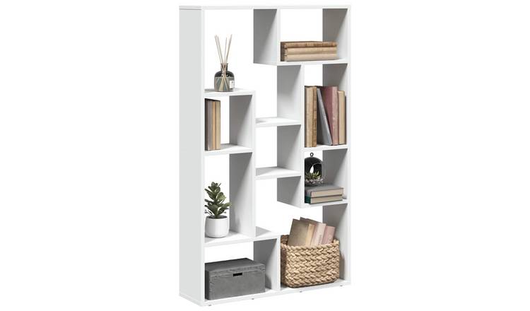 Walplus Engineered Wood Bookcase - White - 72 x 20 x 120.5 cm