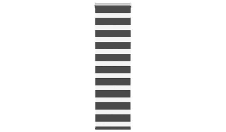 Walplus Polyester Zebra Roller Blind - Black - 50 x 100 cm